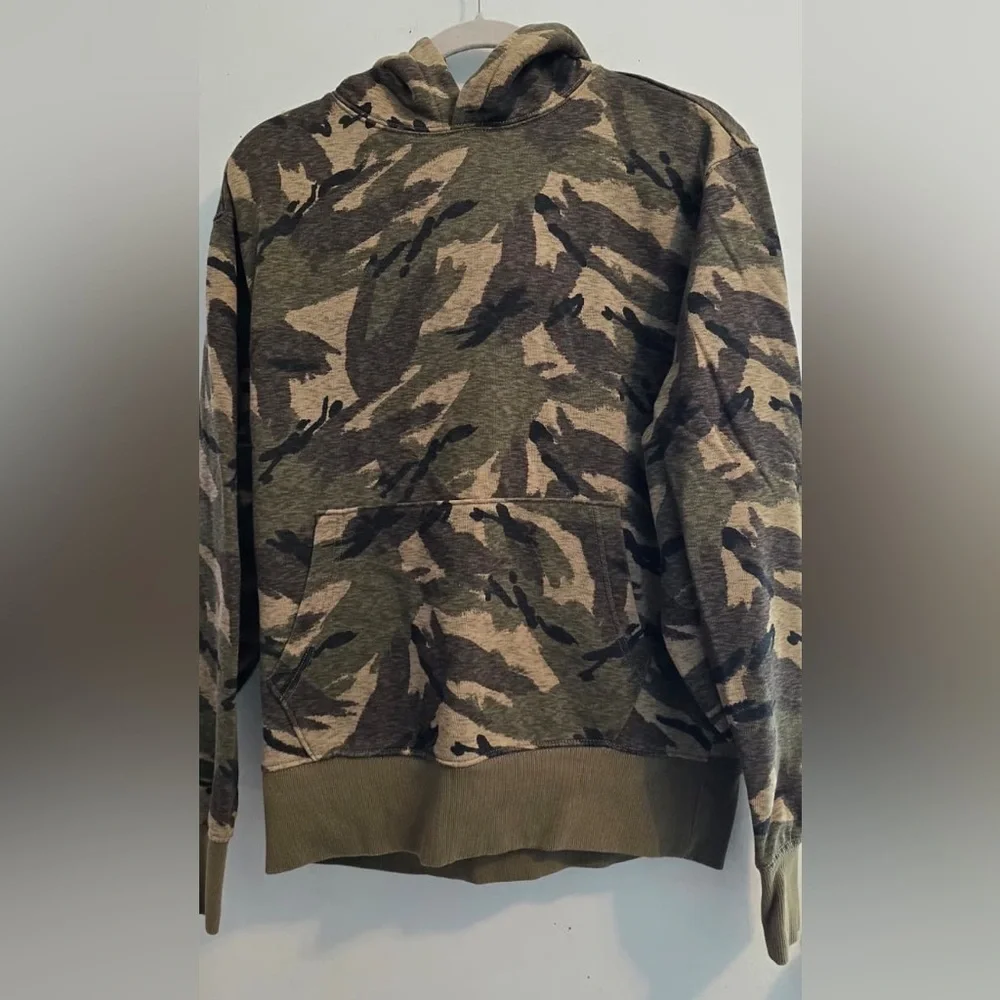 Old Navy Men's Camouflage Crewneck Sweater - Green and Brown